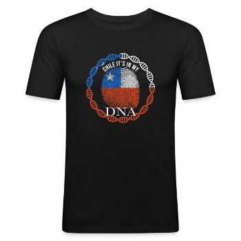 Chile Its In My DNA - Men's Slim Fit T-Shirt - black - Front - Nik (191cm)