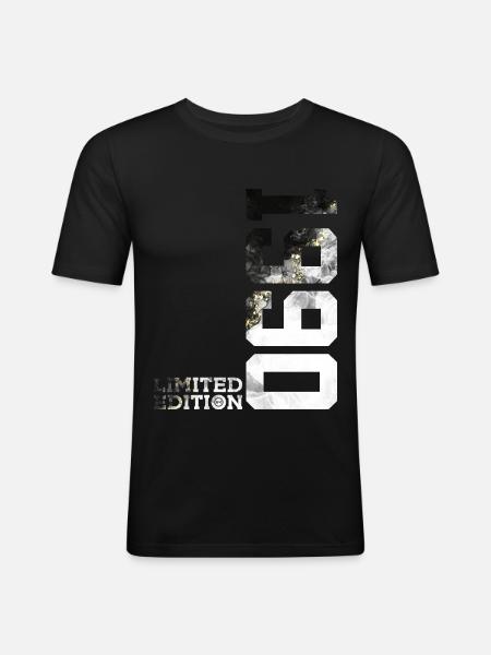 36TH BIRTHDAY LIMITED EDITION 1990 - Men's Slim Fit T-Shirt - black