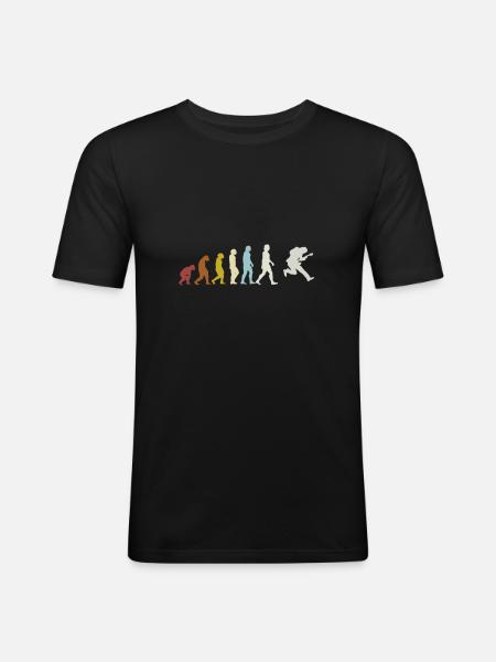 Guitare Guitariste Bassist E-Guitare Evolution - T-shirt près du corps Homme - noir