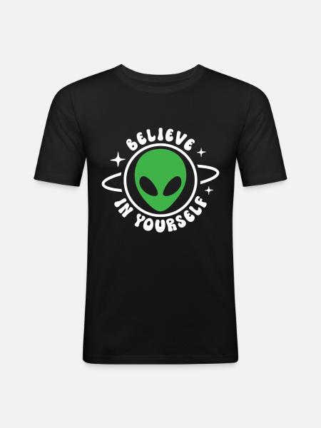 Believe in Yourself - Men's Slim Fit T-Shirt - black