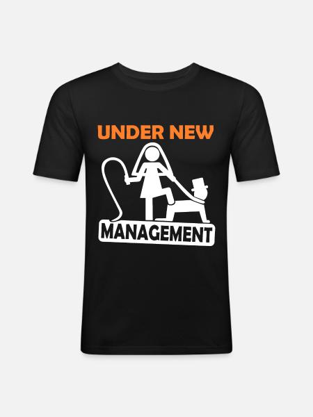JGA - Nouvelle direction - Célibataire - T-shirt près du corps Homme - noir