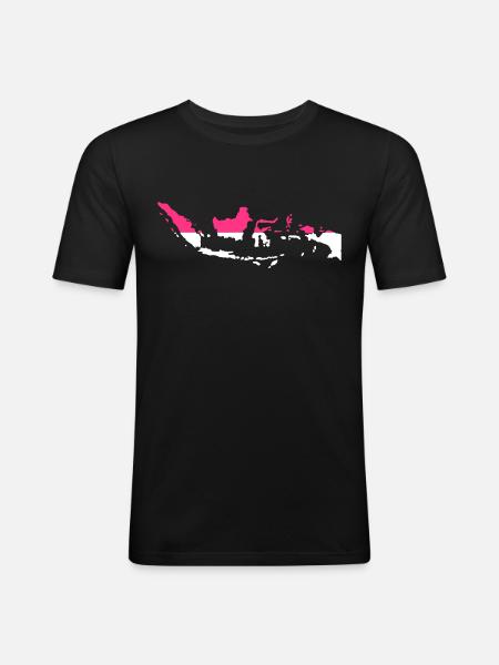 Indonesia - Men's Slim Fit T-Shirt - black