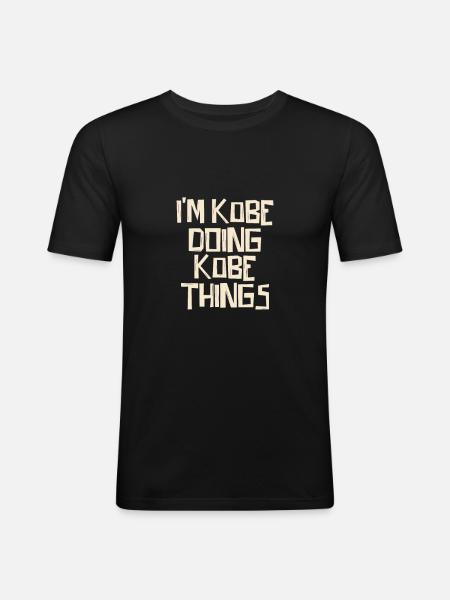 I'm Kobe doing Kobe things - Men's Slim Fit T-Shirt - black