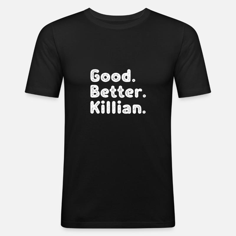 Good better Killian - Männer Slim Fit T-Shirt - Schwarz