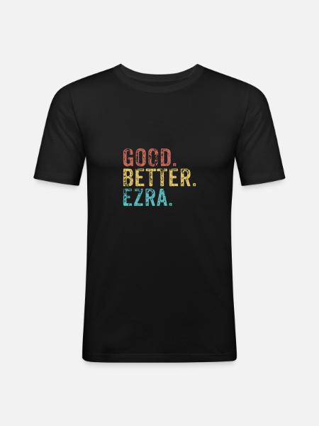 Good better Ezra - Men's Slim Fit T-Shirt - black