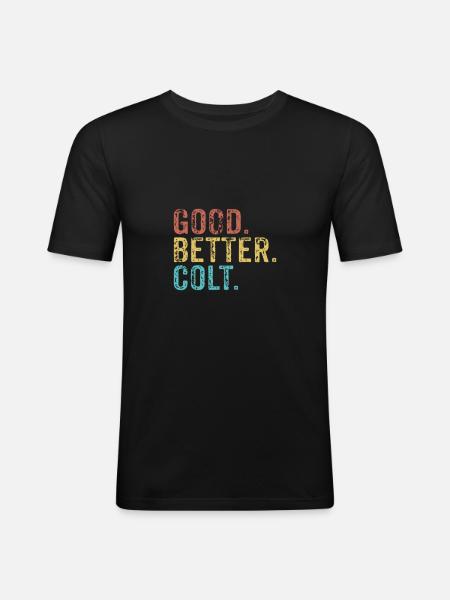 Cool guys are called Colt - Men's Slim Fit T-Shirt - black