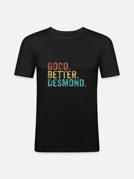 Cool guys are called desmond - Men's Slim Fit T-Shirt - black