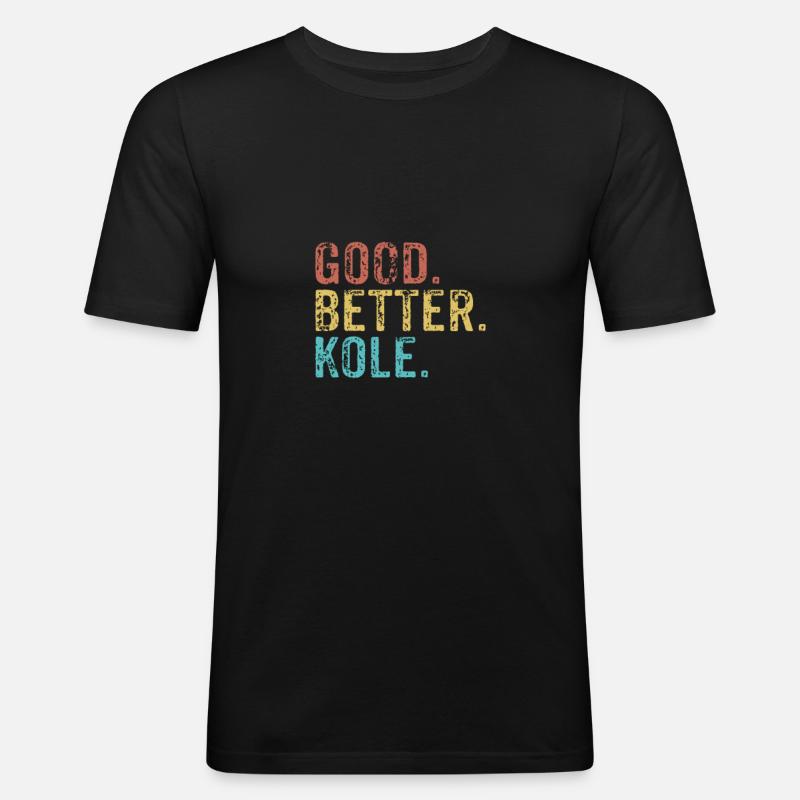 Good better Kole - Men's Slim Fit T-Shirt - black