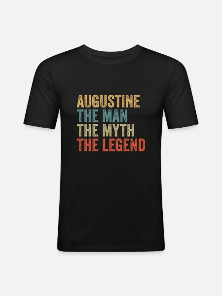 Augustine the man the myth - Men's Slim Fit T-Shirt - black