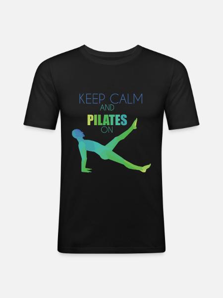 Pilates - Men's Slim Fit T-Shirt - black