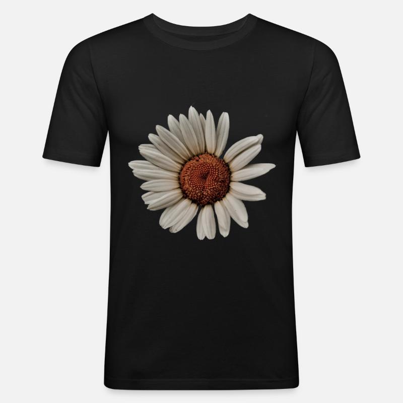 Oxeye daisy - Men's Slim Fit T-Shirt - black