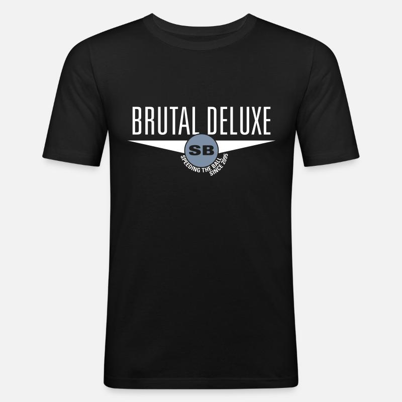 Brutal Deluxe - Männer Slim Fit T-Shirt - Schwarz