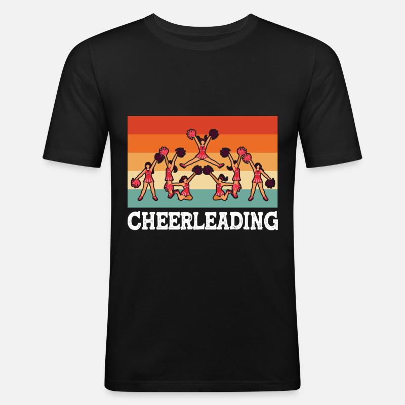 Cheerleading - Männer Slim Fit T-Shirt - Schwarz