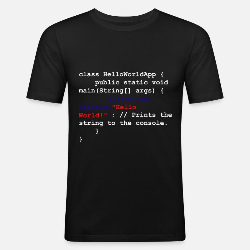 Coder Software Développeur - T-shirt près du corps Homme - noir