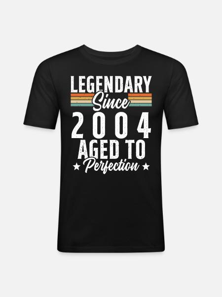 Legendary since 2004 - Men's Slim Fit T-Shirt - black