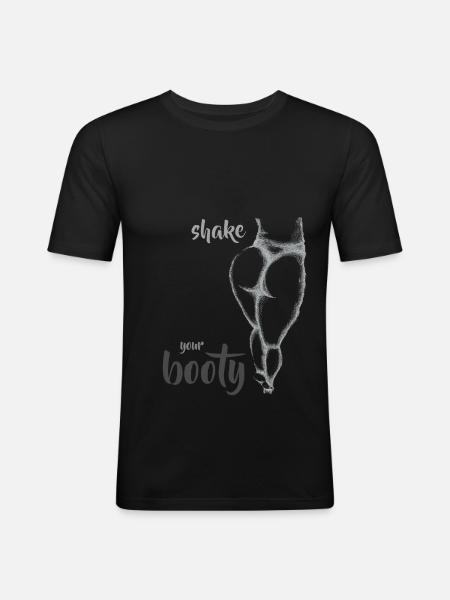Shake your Booty - Men's Slim Fit T-Shirt - black