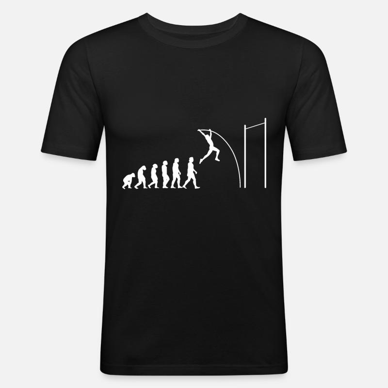 Stabhochspringer-Geschenk - Männer Slim Fit T-Shirt - Schwarz