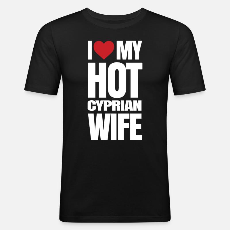 Zypern - Männer Slim Fit T-Shirt - Schwarz