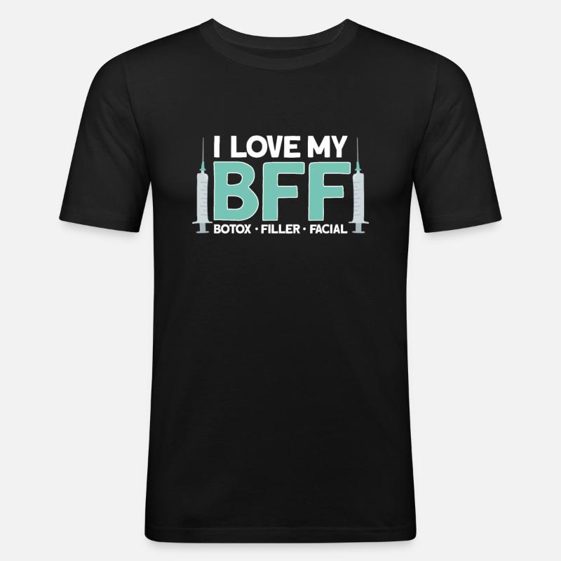 Botox - Männer Slim Fit T-Shirt - Schwarz