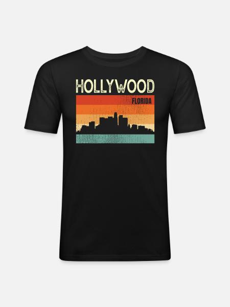 Hollywood - Men's Slim Fit T-Shirt - black