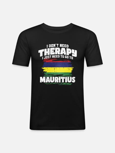 Mauritius - Men's Slim Fit T-Shirt - black