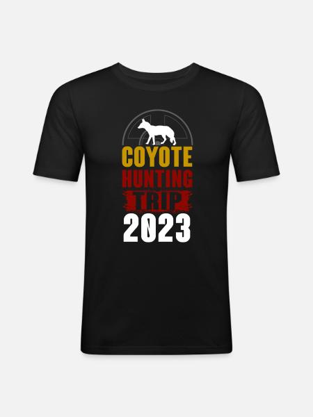 Coyotes Hunting Trip 2023 - Men's Slim Fit T-Shirt - black