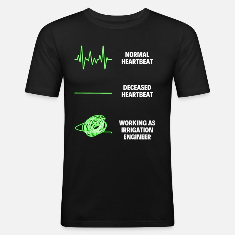 Irrigation Engineer Funny Engineer - Men's Slim Fit T-Shirt - black