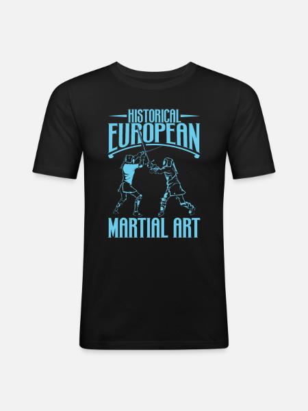 Sword fighting - HEMA - Men's Slim Fit T-Shirt - black