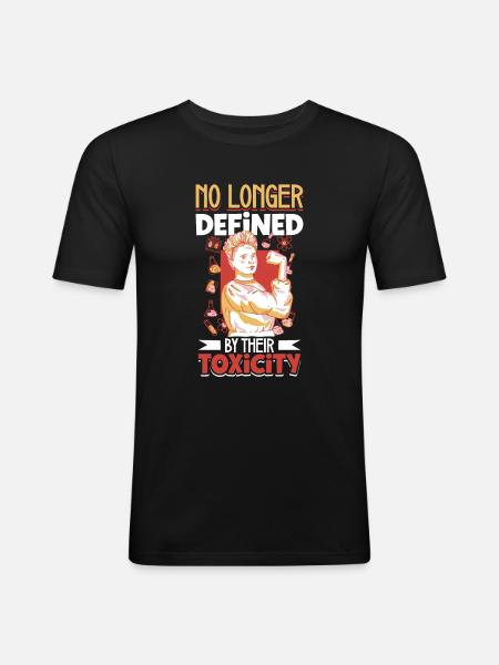 Narcissism survivors - Men's Slim Fit T-Shirt - black