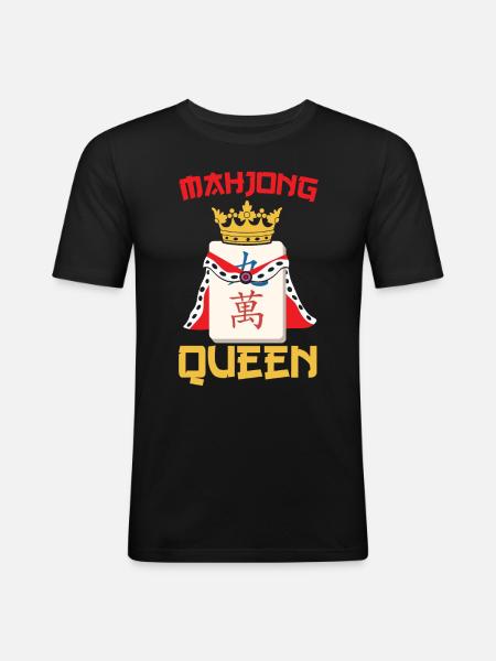 Gift for Mahjong Fans - Men's Slim Fit T-Shirt - black