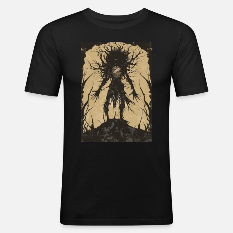 Schattenreich Tarot - Männer Slim Fit T-Shirt - Schwarz