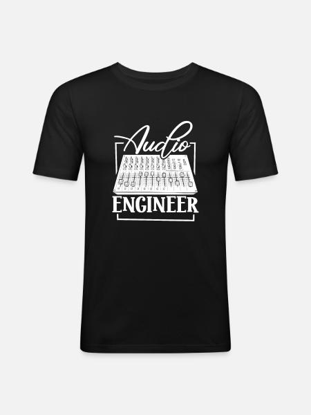 Sound Engineer - Audio Engineer - Men's Slim Fit T-Shirt - black