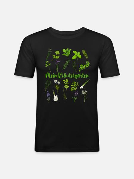 My Herb Garden - Herbs - Men's Slim Fit T-Shirt - black