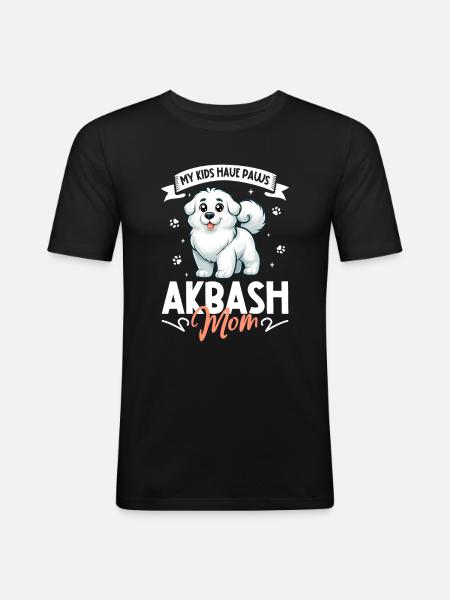 Akbas Mama - Männer Slim Fit T-Shirt - Schwarz