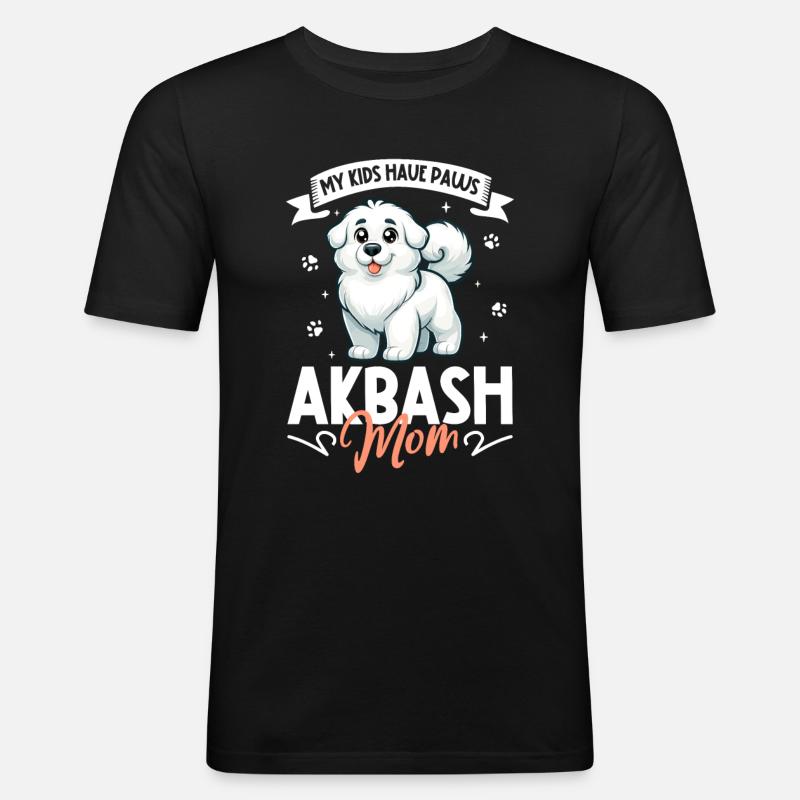 Akbas Mama - Männer Slim Fit T-Shirt - Schwarz
