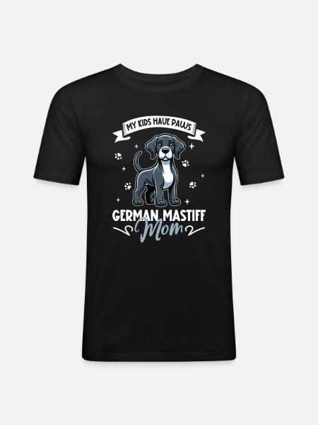 Great Dane Mom - Men's Slim Fit T-Shirt - black