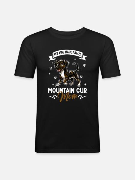 Mountain Cur Mama - Men's Slim Fit T-Shirt - black
