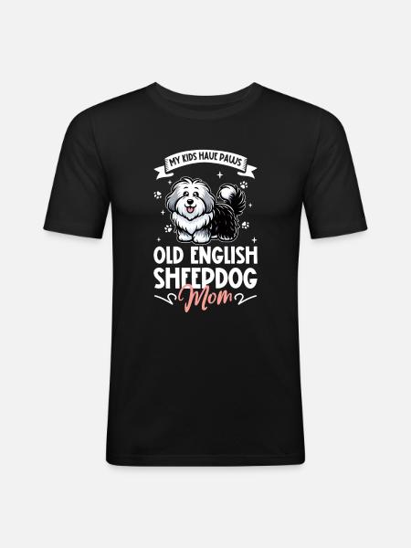 Bobtail Mom - Men's Slim Fit T-Shirt - black