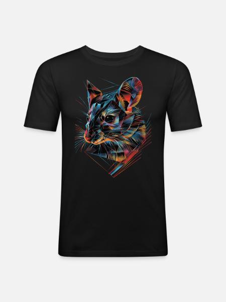 Dormouse - Men's Slim Fit T-Shirt - black