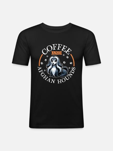 Coffee and coffee - Men's Slim Fit T-Shirt - black