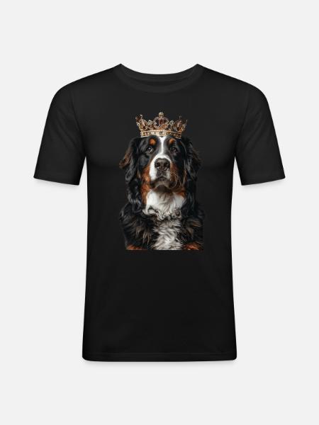 Bouvier bernois - T-shirt près du corps Homme - noir