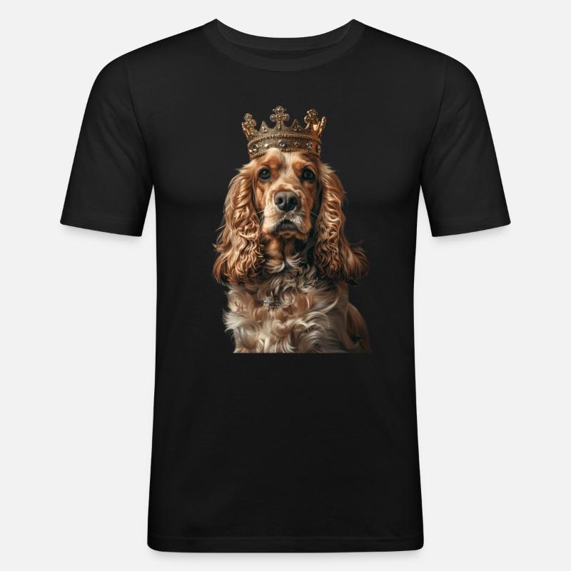 Cocker Spaniel - Men's Slim Fit T-Shirt - black