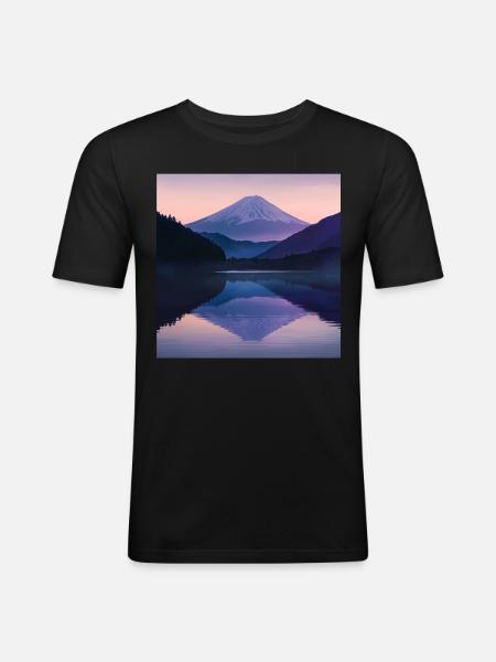 Japan - Men's Slim Fit T-Shirt - black