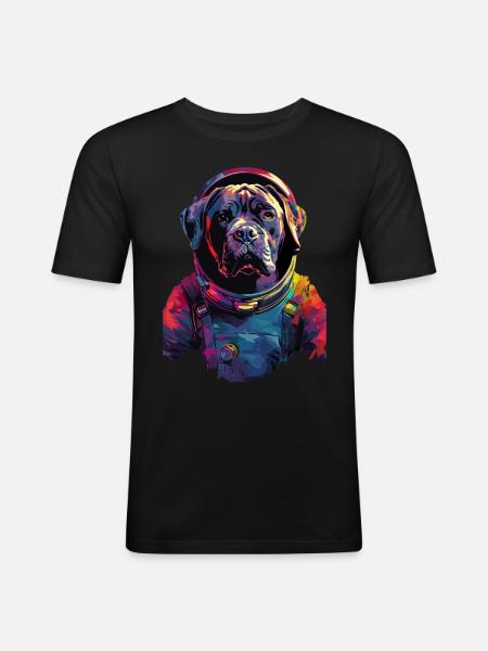 Cane Corso - Männer Slim Fit T-Shirt - Schwarz