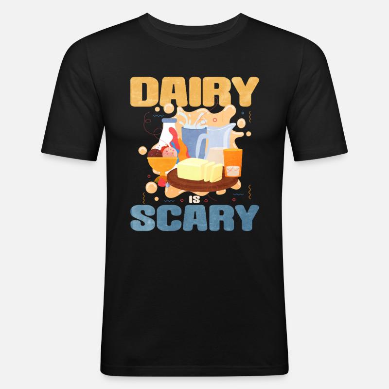 Molkerei - Männer Slim Fit T-Shirt - Schwarz
