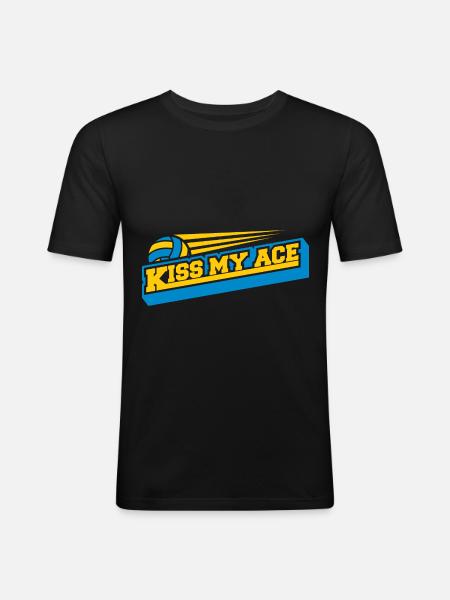 Volleyball Beach Volleyball - Men's Slim Fit T-Shirt - black