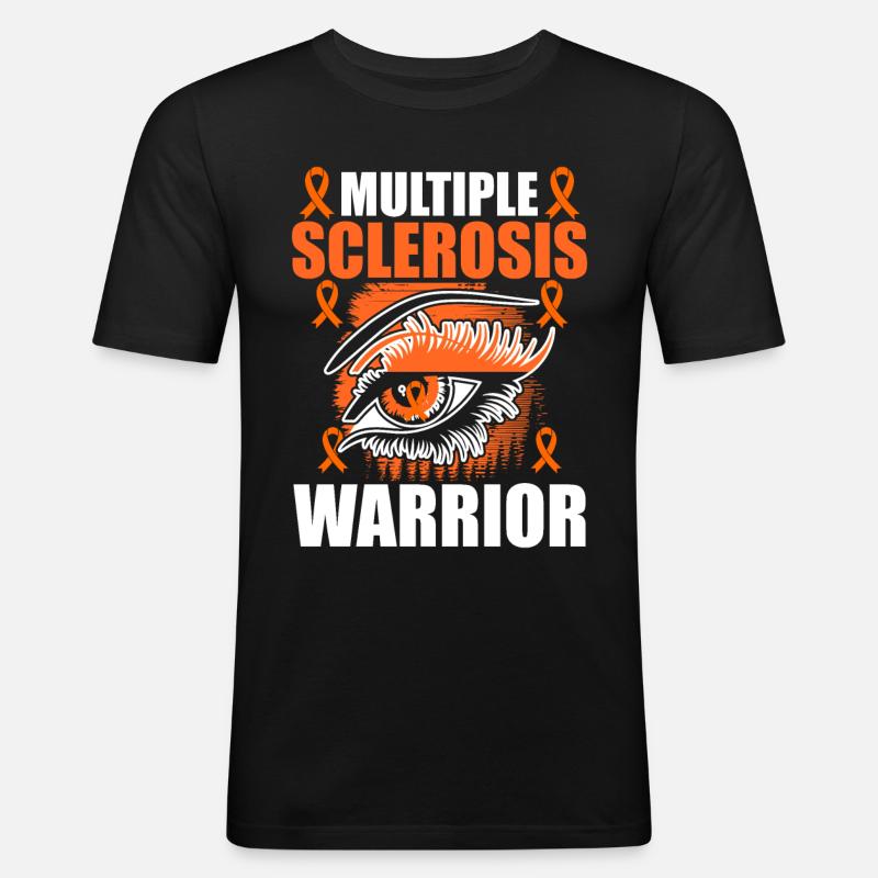 Multiple Sclerosis Awareness - Men's Slim Fit T-Shirt - black