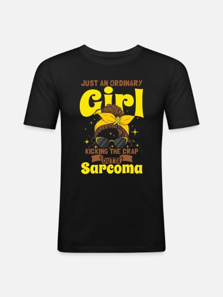 Sarcoma Awareness Girl - Men's Slim Fit T-Shirt - black