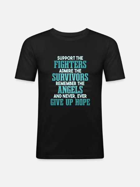 PTSD Awareness Month - Men's Slim Fit T-Shirt - black