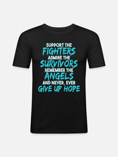 PTSD Awareness Month - Men's Slim Fit T-Shirt - black